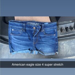 American Eagle Outfitters Dark Blue Jean Shorts